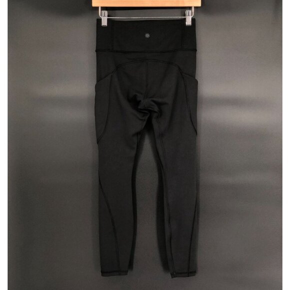 Athleta Womens Up For Anything 7/8 Tight XS Black Athleisure Activewear Workout - Picture 2 of 10